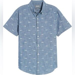 Bonobos Riviera Slim Fit Print Sport Shirt size XL